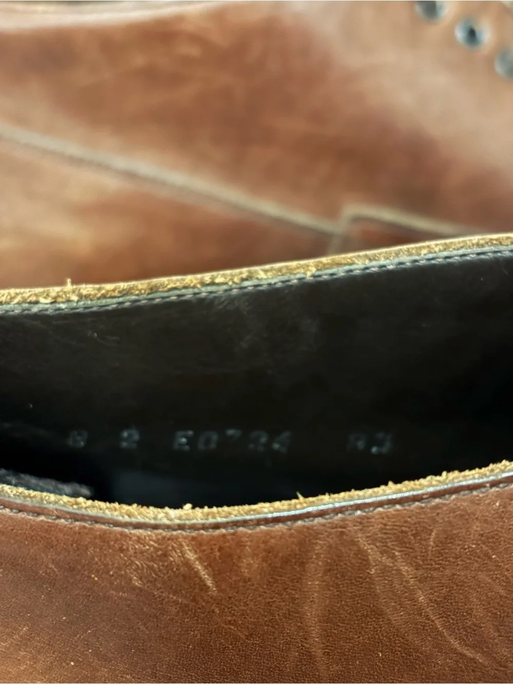 Vintage Prada Men’s Brown Leather Chukka Boots with Lace-Up Size: 8.5